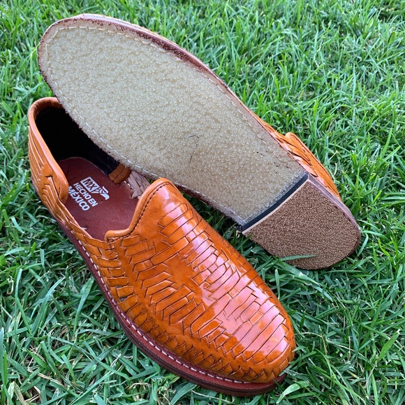 Men’s Closed Toe Sandal MOCCASIN HUARACHE COGNAC - Picture 7 of 7